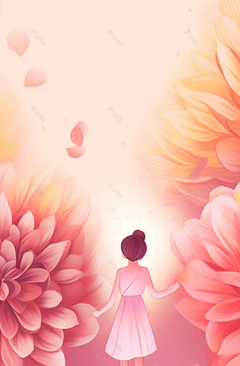 温馨手绘母亲节插画海报效果背景图,插画/手绘图,插画/手绘图库,插画/手绘图下载,插画/手绘